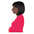 🤰🏿 Emoji schwangere Frau: dunkle Hautfarbe Samsung Experience 8.1.
