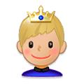 🤴🏼 Emoji Príncipe: Pele Morena Clara na Samsung Experience 8.1.