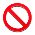 Émoji 🛇 Signe d'interdiction sur Samsung Experience 8.1.