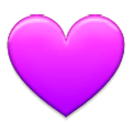 Emoji 💜 Cuore Viola su Samsung Experience 8.1.