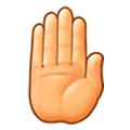 Emoji 🤚 Dorso Mano Alzata su Samsung Experience 8.1.