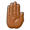🤚🏾 Emoji Dorso Da Mão Levantado: Pele Morena Escura na Samsung Experience 8.1.