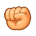 Emoji ✊ Pugno su Samsung Experience 8.1.
