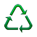 Emoji ♺ Simbolo di riciclaggio per materiali condivisi su Samsung Experience 8.1.