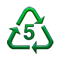 ♷ Emoji Símbolo de reciclaje para plástico tipo- 5 en Samsung Experience 8.1.