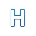 Émoji 🇭 Symbole indicateur régional lettre H sur Samsung Experience 8.1.