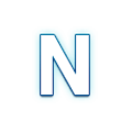 Émoji 🇳 Symbole indicateur régional lettre N sur Samsung Experience 8.1.