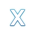 Émoji 🇽 Symbole indicateur régional lettre X sur Samsung Experience 8.1.