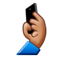 🤳🏽 Emoji Selfie: mittlere Hautfarbe Samsung Experience 8.1.