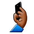 🤳🏾 Emoji Selfie: mitteldunkle Hautfarbe Samsung Experience 8.1.