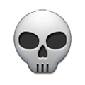Émoji 💀 Crâne sur Samsung Experience 8.1.