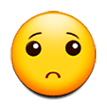 🙁 Emoji betrübtes Gesicht Samsung Experience 8.1.