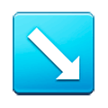 Emoji ↘️ Freccia In Basso A Destra su Samsung Experience 8.1.