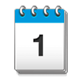 Emoji 🗓️ Calendario A Spirale su Samsung Experience 8.1.