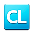 🆑 Emoji Großbuchstaben CL in rotem Quadrat Samsung Experience 8.1.