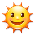 Emoji 🌞 Faccina Sole su Samsung Experience 8.1.