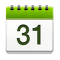 📆 Emoji Calendário Com Folhas Destacáveis na Samsung Experience 8.1.