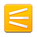 Emoji ⚟ Tre linee convergenti a sinistra su Samsung Experience 8.1.