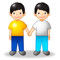 👬🏻 Emoji Hombres De La Mano: Tono De Piel Claro en Samsung Experience 8.1.