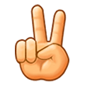 ✌️ Emoji Mano Con Señal De Victoria en Samsung Experience 8.1.