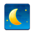 Emoji 🌘 Luna Calante su Samsung Experience 8.1.