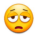 Emoji 😩 Faccina Esausta su Samsung Experience 8.1.