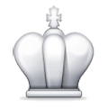 ♔ Emoji Rey del ajedrez blanco en Samsung Experience 8.1.