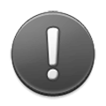 ❕ Emoji Ponto De Exclamação Branco na Samsung Experience 8.1.