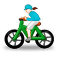 Émoji 🚴‍♀️ Cycliste Femme sur Samsung Experience 8.1.
