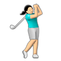 Emoji 🏌️‍♀️ Golfista Donna su Samsung Experience 8.1.