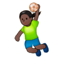 🤾🏿‍♀️ Emoji Mujer Jugando Al Balonmano: Tono De Piel Oscuro en Samsung Experience 8.1.