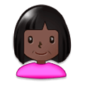 👩🏿 Emoji Frau: dunkle Hautfarbe Samsung Experience 8.1.