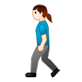 🚶‍♀️ Emoji Mujer Caminando en Samsung Experience 8.1.