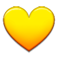 💛 Emoji gelbes Herz Samsung Experience 8.1.