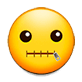 Emoji 🤐 Faccina Con Bocca Con Cerniera su Samsung Experience 8.1.