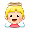 👼🏻 Emoji Bebé ángel: Tono De Piel Claro en Samsung Experience 8.5.