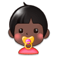 👶🏿 Emoji Bebé: Tono De Piel Oscuro en Samsung Experience 8.5.