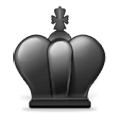 ♚ Emoji Rey de color negro de ajedrez en Samsung Experience 8.5.