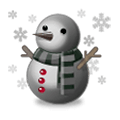 ⛇ Emoji Boneco de neve preto na Samsung Experience 8.5.