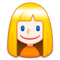 Émoji 👱‍♀️ Femme Blonde sur Samsung Experience 8.5.