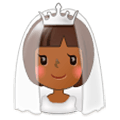 👰🏾 Emoji Noiva: Pele Morena Escura na Samsung Experience 8.5.