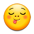 😋 Emoji sich die Lippen leckendes Gesicht Samsung Experience 8.5.