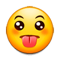 😛 Emoji Cara Sacando La Lengua en Samsung Experience 8.5.