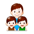 👨‍👦‍👦 Emoji Família: Homem, Menino E Menino na Samsung Experience 8.5.