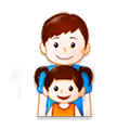 👨‍👧 Emoji Familie: Mann, Mädchen Samsung Experience 8.5.