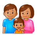👪🏽 Emoji Família, Pele Morena na Samsung Experience 8.5.