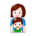 👩‍👦 Emoji Família: Mulher E Menino na Samsung Experience 8.5.