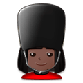 Emoji 💂🏿‍♀️ Guardia Donna: Carnagione Scura su Samsung Experience 8.5.