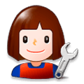 Emoji 👩‍🔧 Meccanico Donna su Samsung Experience 8.5.