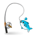 Emoji 🎣 Canna Da Pesca su Samsung Experience 8.5.